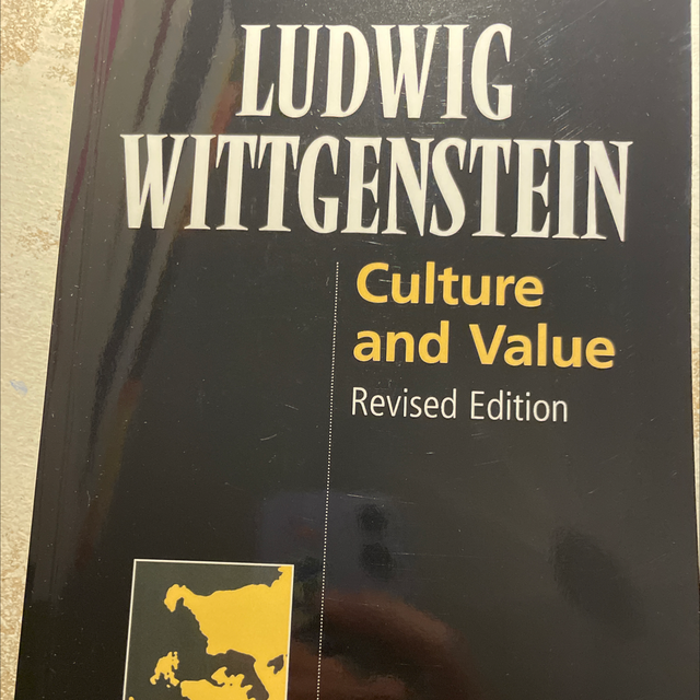 Culture And Values Ludwig Wittgenstein