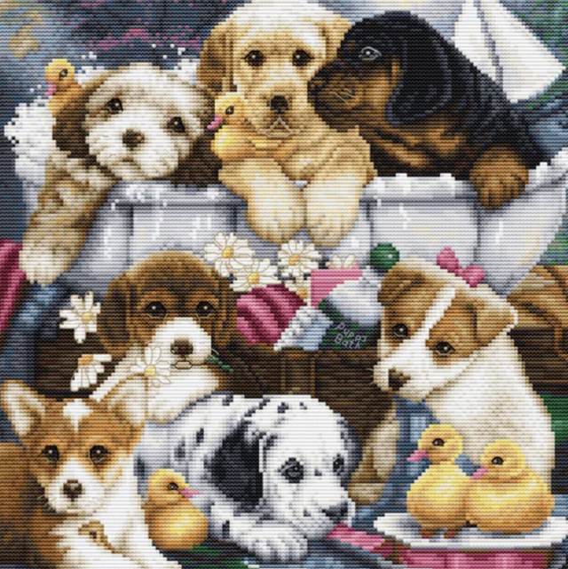 Bath Time Pups by Luca-S