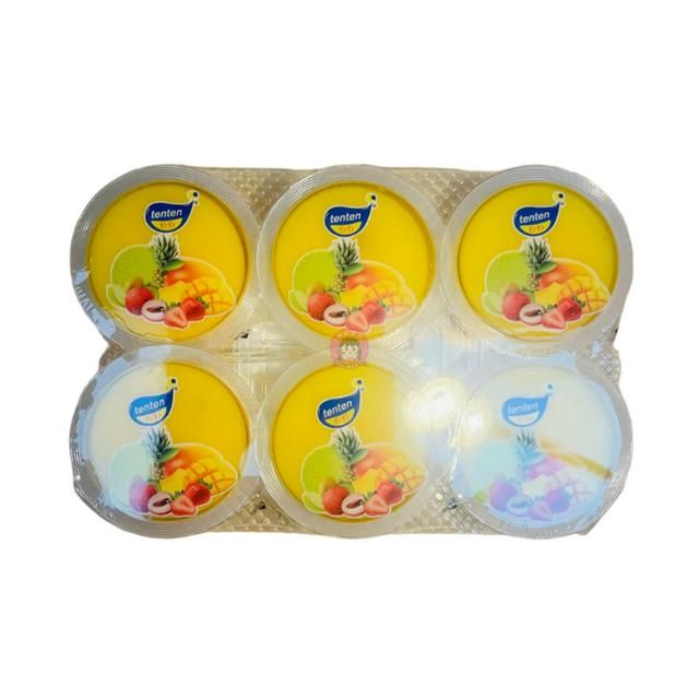 Ten Ten Nata De Coco Jelly Puddings Lychee Flavour 6*80g