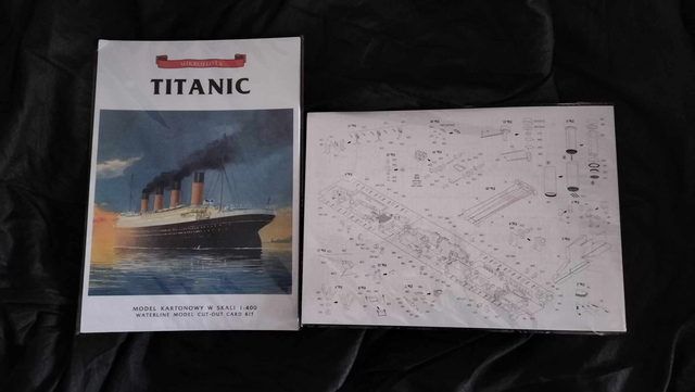maquette titanic 1/400 en carton