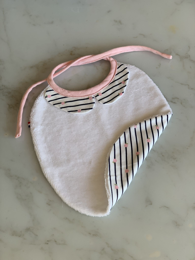 Bavoir col claudine bébé (0-12 mois)