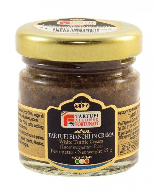 TARTUFO BIANCO PREGIATO IN PURÈ 25 G, IN VASETTO DI VETRO - TARTUFI ALFONSO FORTUNATI