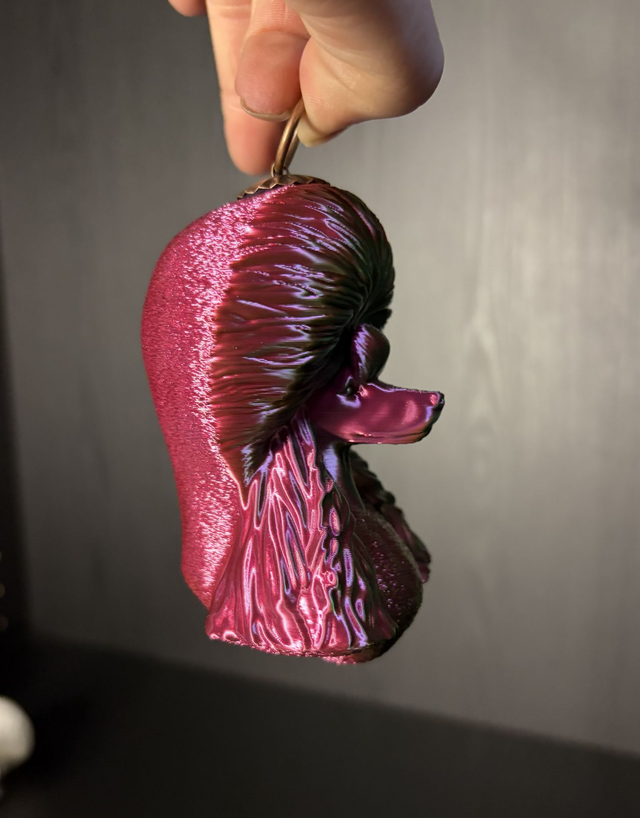 Poodle Pink-Green Chameleon