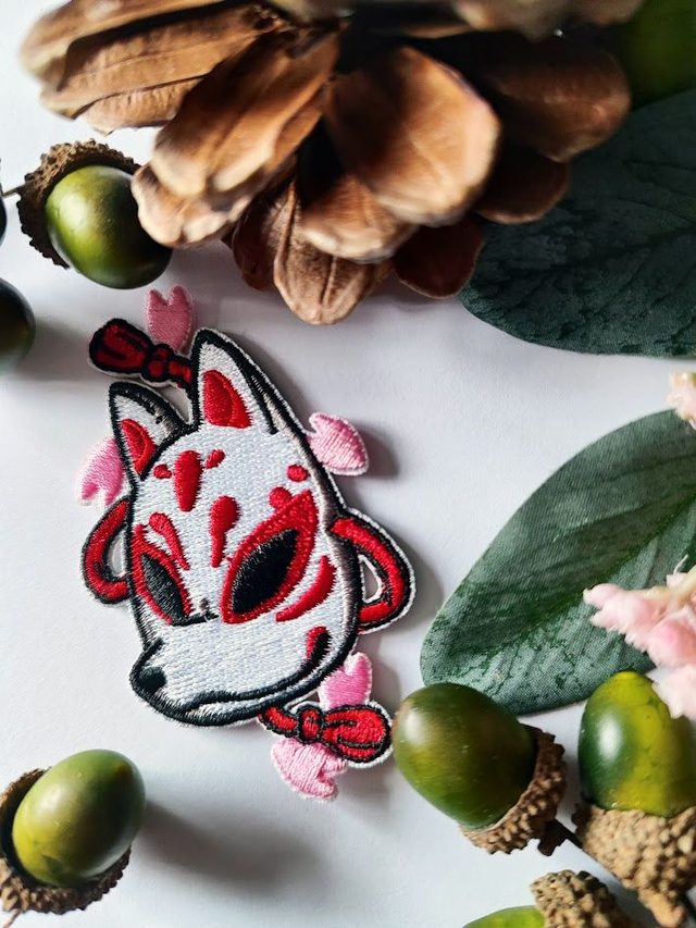 Kitsune Iron On Patch