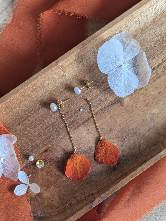 Boucles d'oreilles Amber - Perles d'eau douce