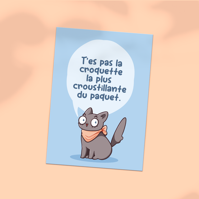 Carte postale A6 CROQUETTE