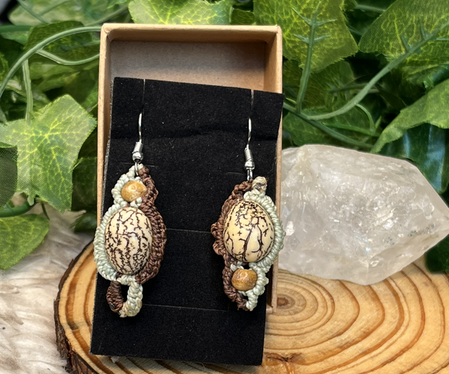 Boucles d&#039;Oreilles &quot;Graines de Vie&quot;