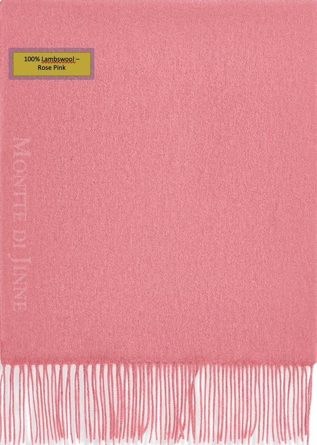 Scarf 100% Virgin Lambs Wool (Rose Pink)
