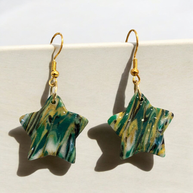 ETOILES TIGREES VERT/OR