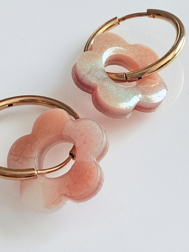 PAMPILLES EDEN marbré irisé nude ambre