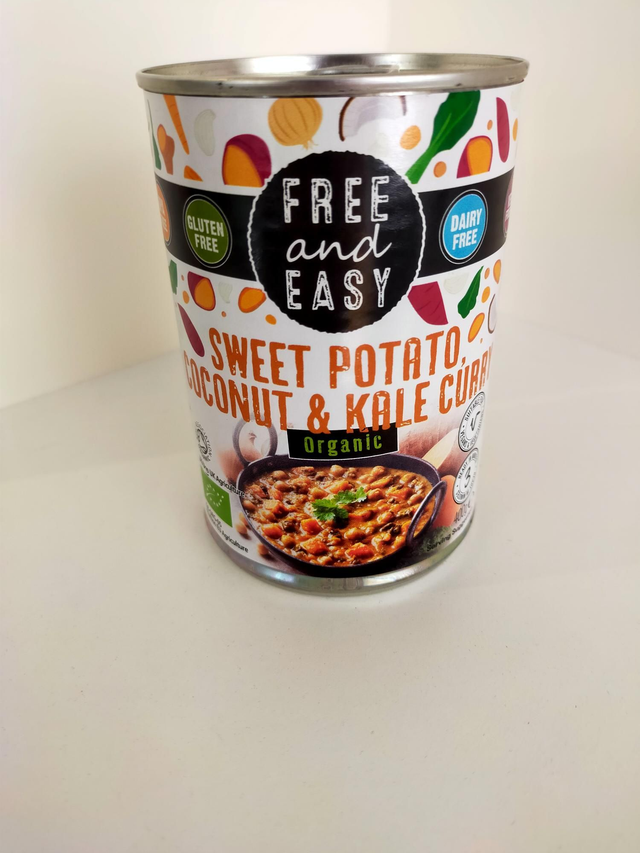 Free and Easy Organic Sweet Potato, Kale, Coconut Curry 400g  70224
