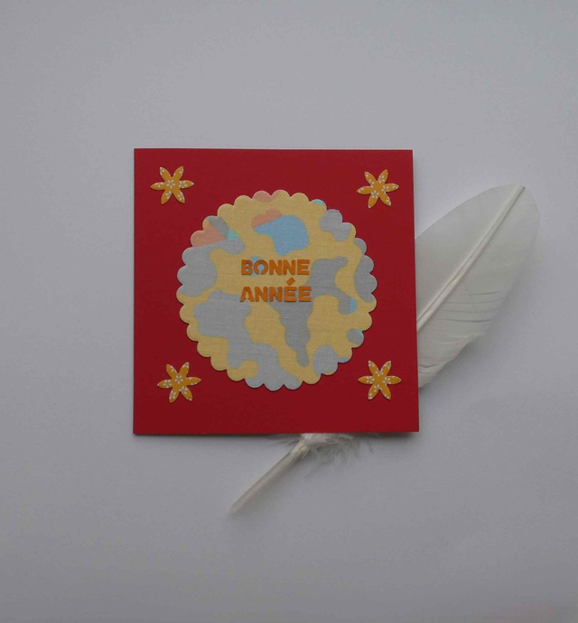 Bonne année en rouge