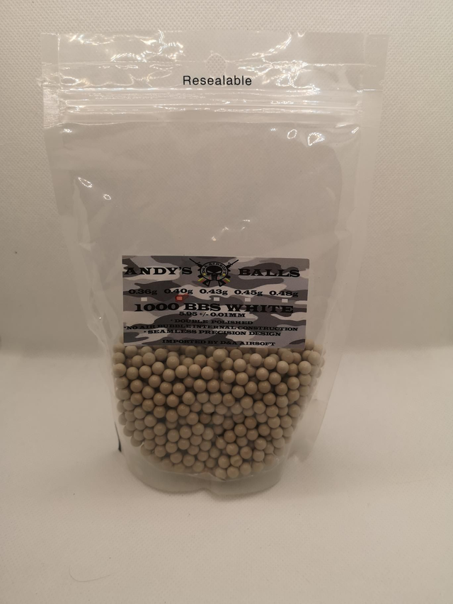 0.40g ivory airsoft  bbs bag of 1000