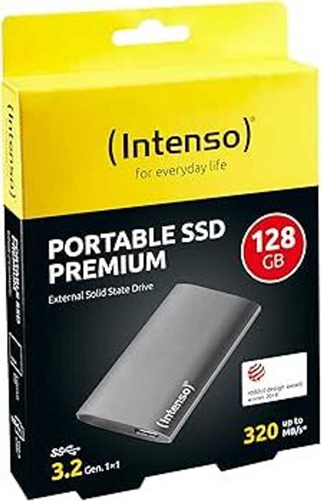 Disque SSD externe, Intenso Premium 128 Go USB 3.0 Anthracite