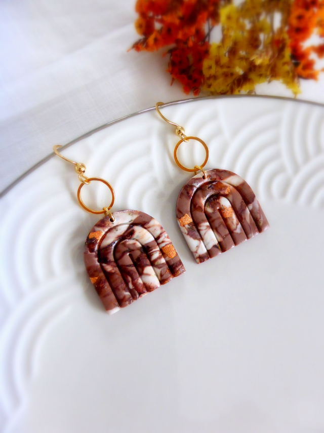 Boucles d'oreilles arc-en-ciel - Terre Cannelle