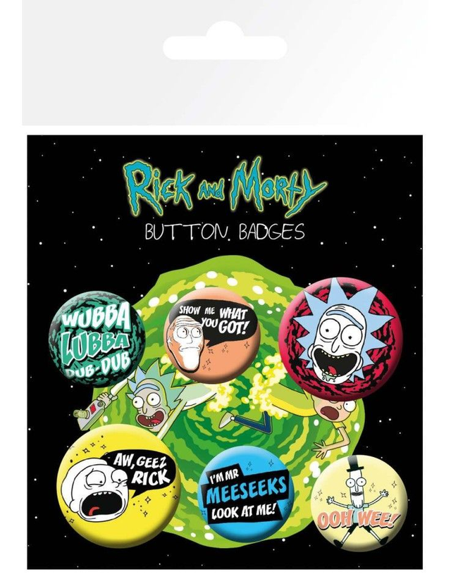Rick and Morty Badge Pack