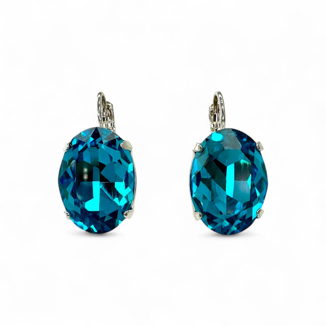 Ohrhänger OVOLUM Dark Aqua, Türkis