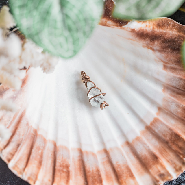 Aquamarine Pendant Copper