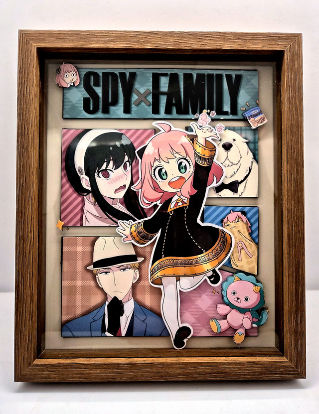 Cadre manga avec 3D - Spy Family