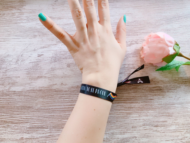 LGTBIQ+ "born to be proud" Wristband  