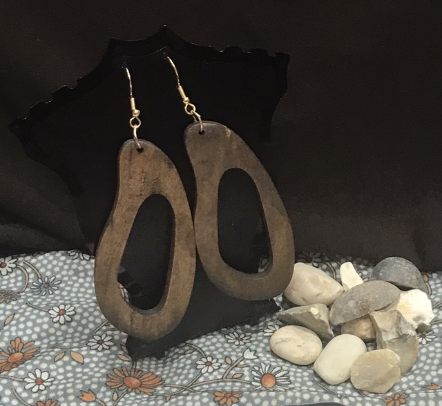 Brown Non Dangling Earrings-BRDE26