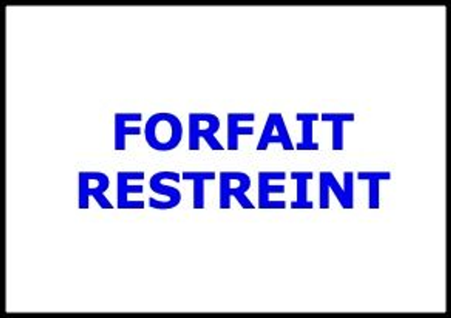 Forfait restreint standard