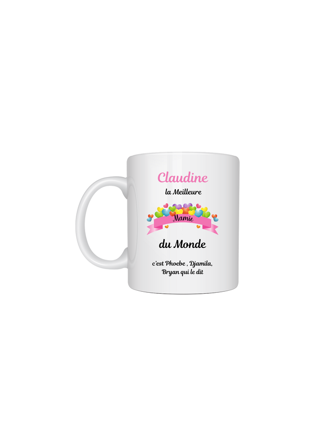 Mug motif mamie la meilleur du monde 