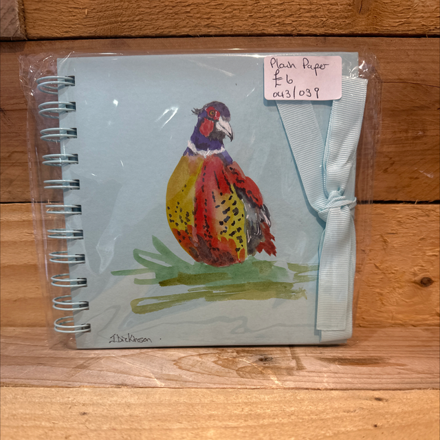 Hand Painted Pheasant Notebook  