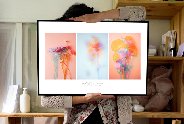 Triptyque floral * C