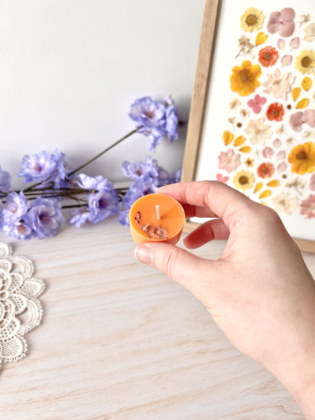 🌸 Mini bougie fleurie - parfum Fleur de Sakura (à l&#039;unité)