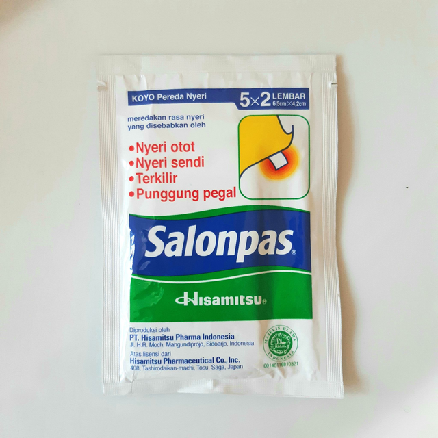 SALONPAS Pansement de Soulagement de Douleur Musculaire x12