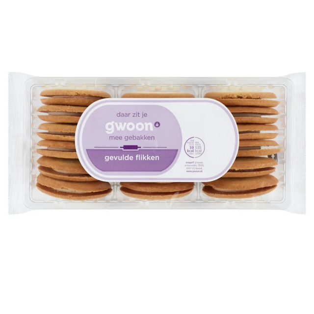 G’woon crème doublies gevulde flikken 200 gram 