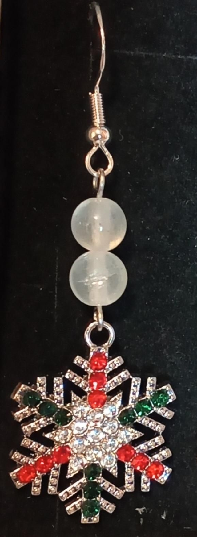 Selenite Snowdrop Earrings