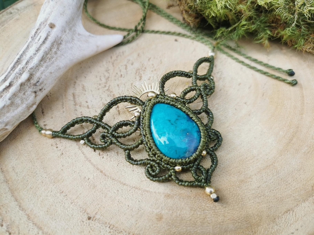 Collier solaire ~ Chrysocolle