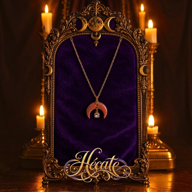 Collier Lune Prismatique