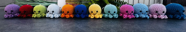 Crochet Octopus keyring 