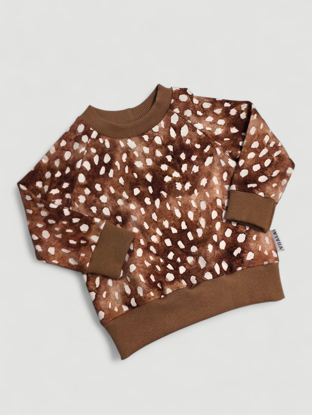 Collegepaita BAMBI TÄPLÄT KANELI