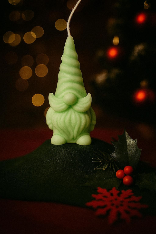 Bougie Gnome moustache 