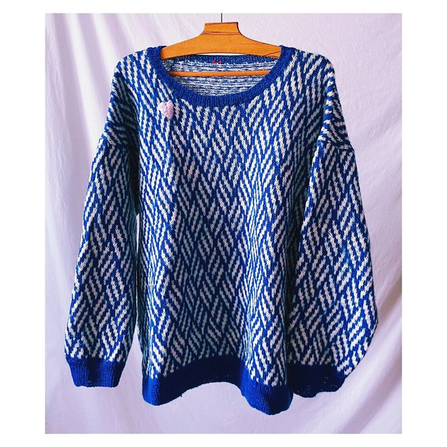 Pull fait main en Acryline - XXL