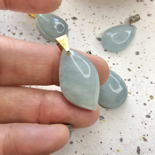 Pendentif Aigue Marine AA 