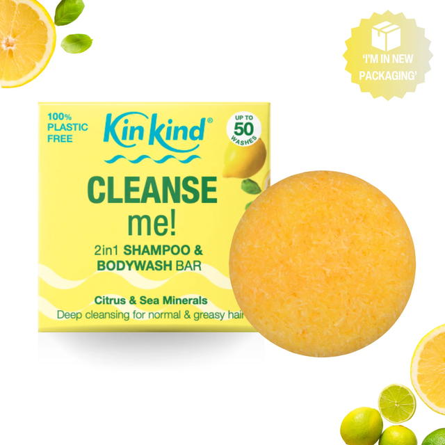 CLEANSE me! 2-in-1 Shampoo & BodyWash Bar. Ideal for Greasy/Normal Hair.