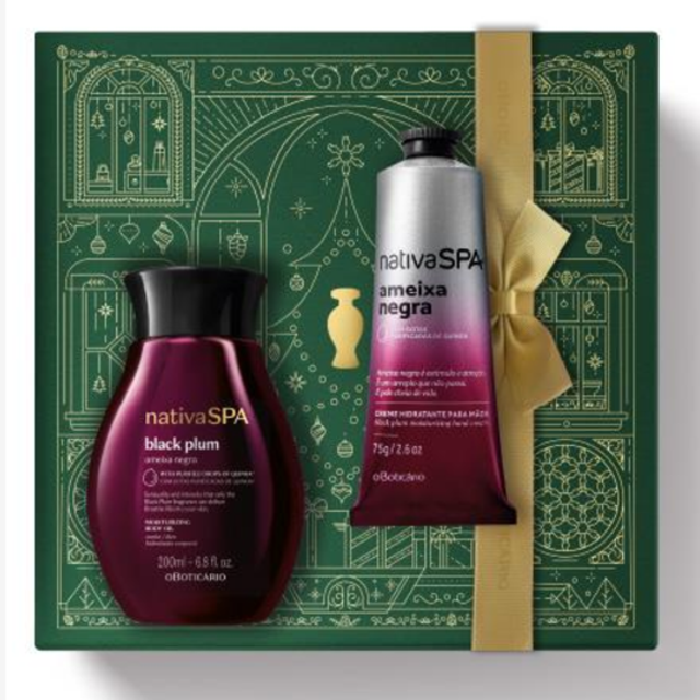 Kit ameixa negra óleo e creme de mão