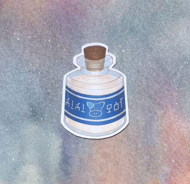 Zelda - Lon Lon Milk Sticker-S59