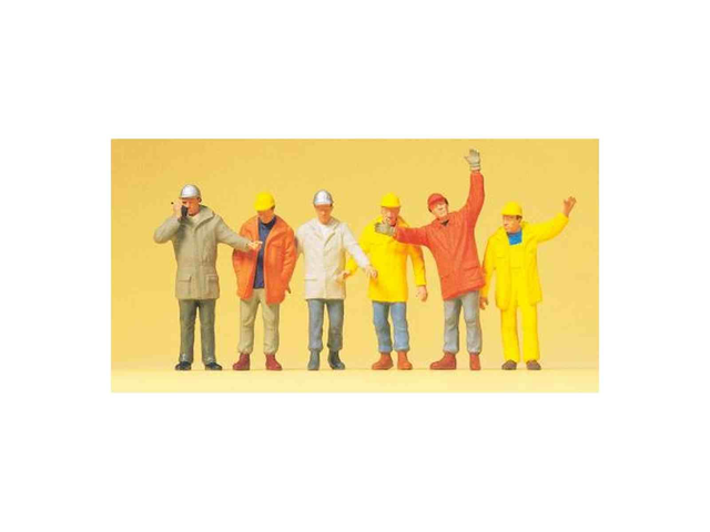 ouvriers avec casque Preiser 65348 1/43