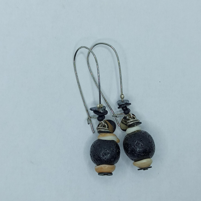 Grandes dormeuses - En noir II