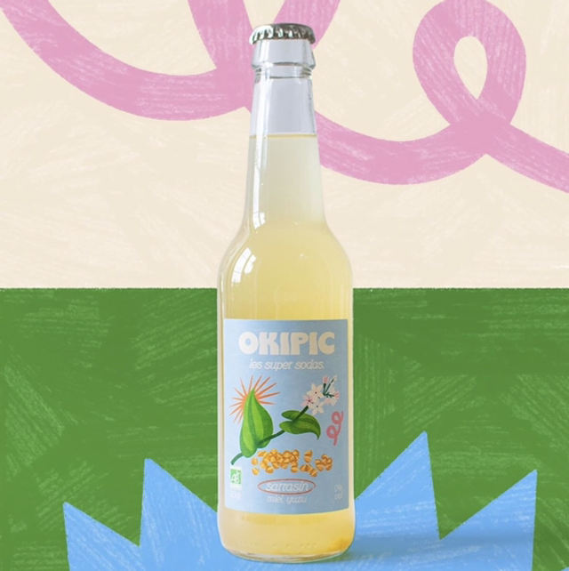 Soda OKIPIC - Sarrasin, Miel et Yuzu Bio - 33cl