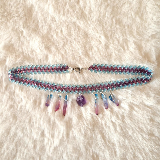 Ras du cou Epais Améthyste 