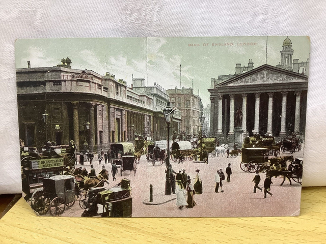 London Bank of England Vintage posted unbranded postcard Our Ref A64 £2.25