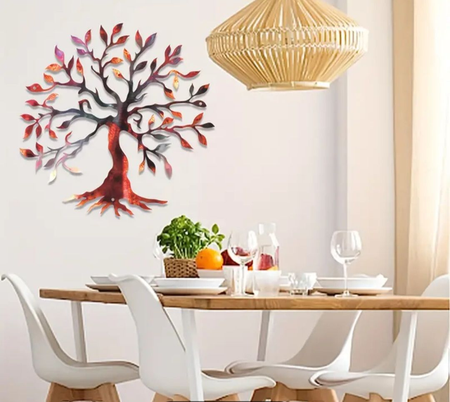 Décoration murale arbre de vie en acier