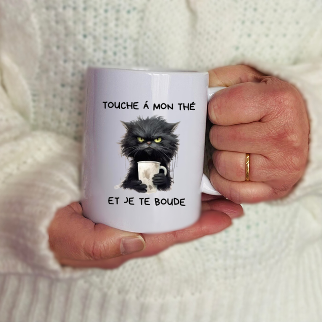 Mug "Touche à mon thé" 